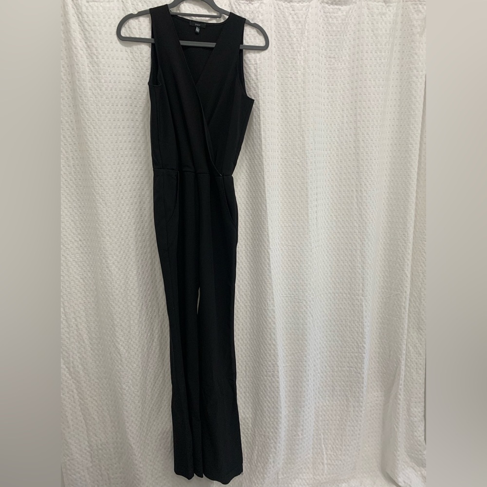 DREW black long jumpsuit